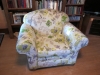 With a whimsical watercolor floral, this chair is ready for a new generation of book sharing