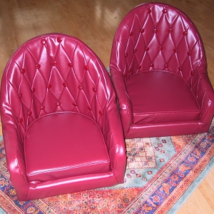A restored Model T gets shiny new seats