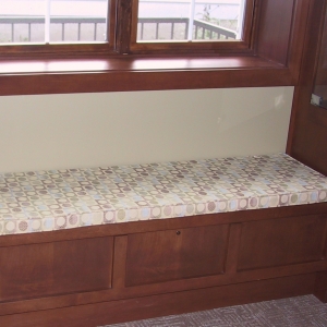 The library needed 5 upholstered cushions for the new community room