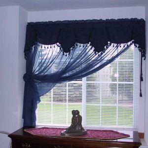 A sheer blue balance softens the sunlight