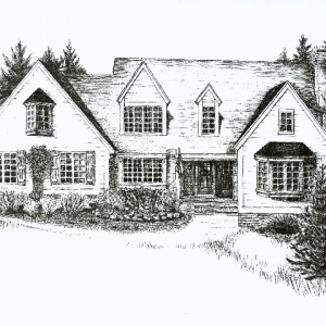 The client designed and built this beautiful home in Wausau, Wisconsin
